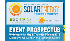 2016年5月4日至5日澳大利亚太阳能及绿色建筑展